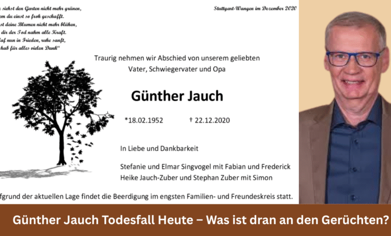 Günther Jauch Todesfall Heute